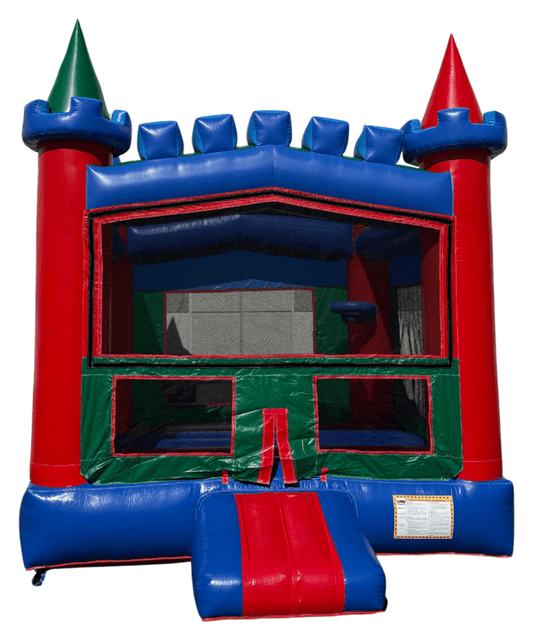 13x13 colorful rainbow commercial bounce house castle, Inflate-O commercial inflatable