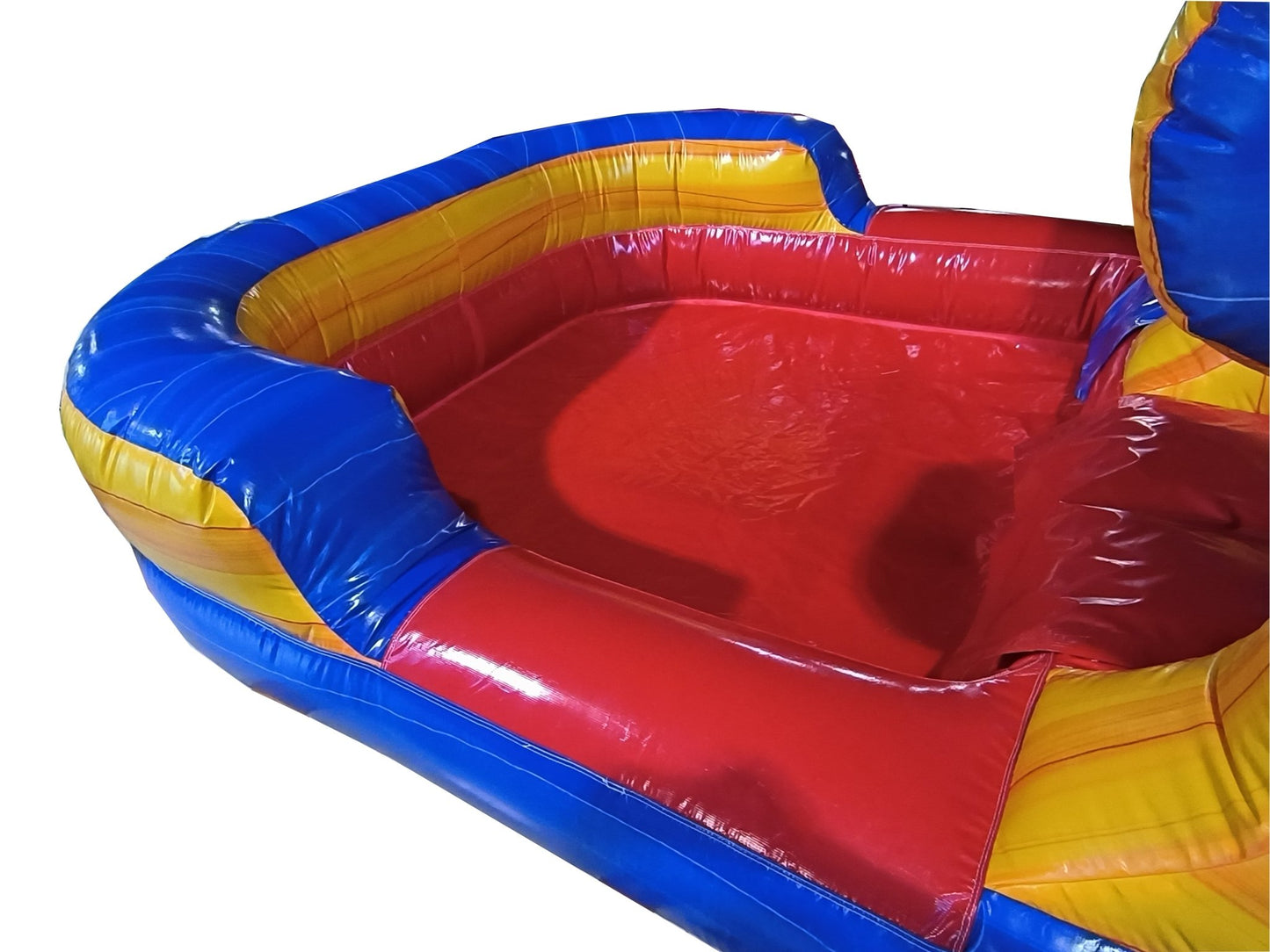 12ft Blue Tide Waterslide – Wet/Dry – Commercial - Strength PVC - InflateO