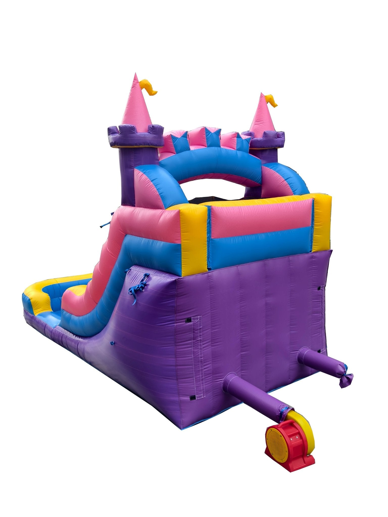 12Ft Princess Waterslide – Wet/Dry – Commercial - Strength PVC - InflateO