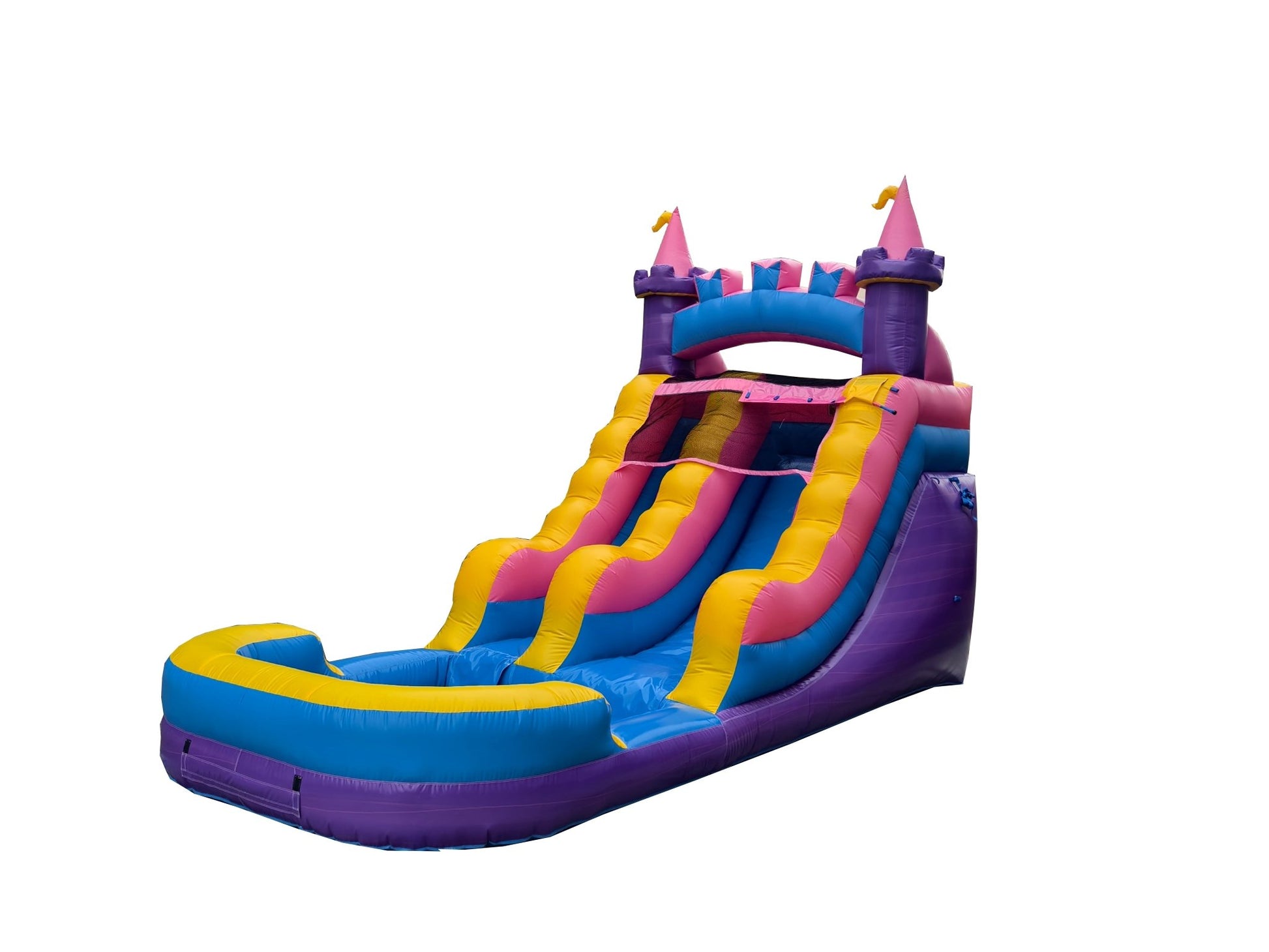 12Ft Princess Waterslide – Wet/Dry – Commercial - Strength PVC - InflateO