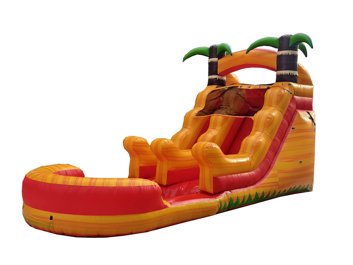 13ft Flame Tropical waterslide – Wet/Dry – Commercial - Strength PVC - InflateO