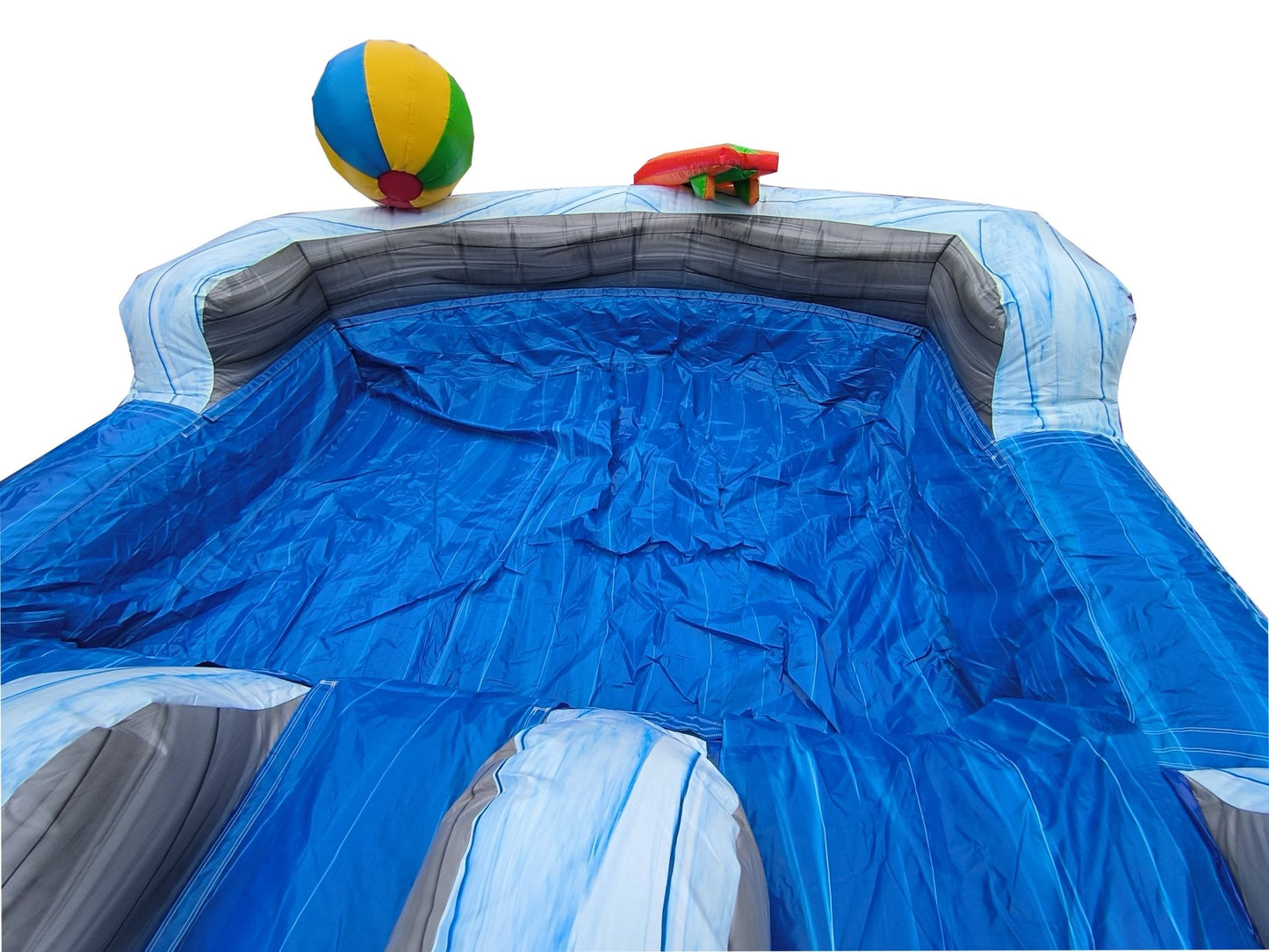 18ft Dual Beach Waterslide – Wet/Dry – Commercial - Strength PVC - InflateO