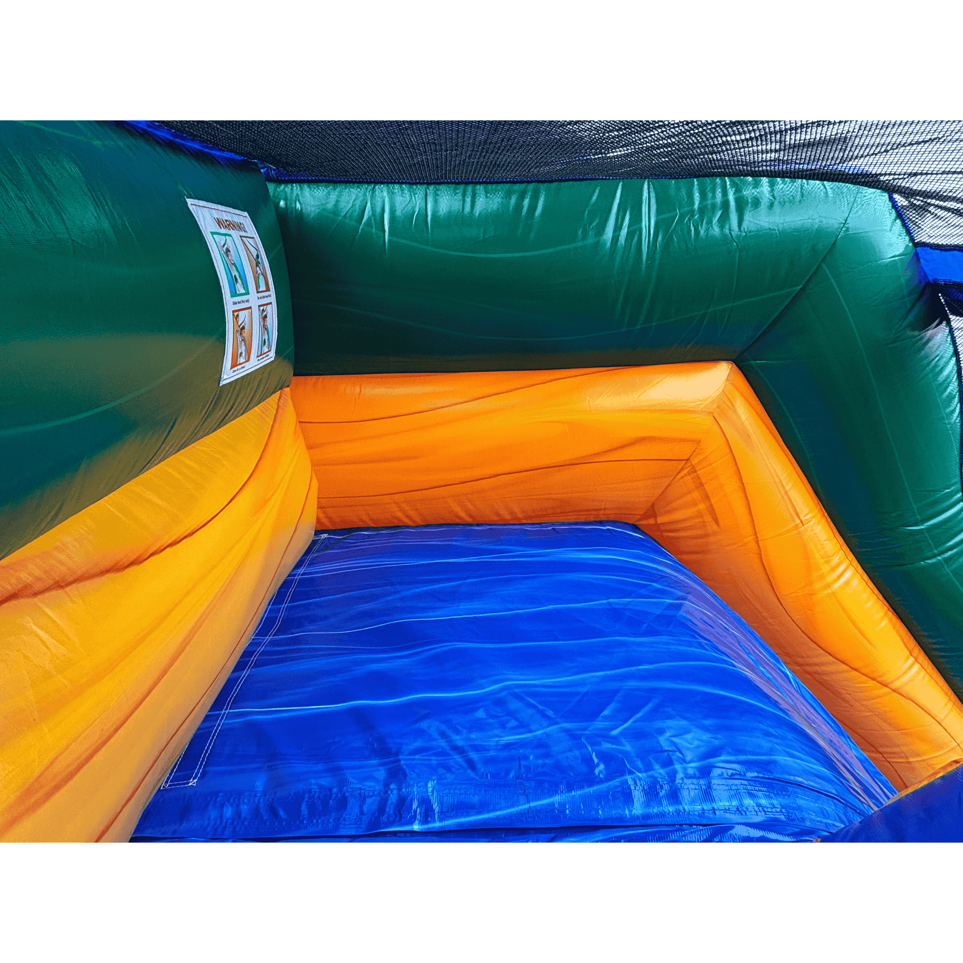 22ft Blue Tropical Waterslide – Wet/Dry – Commercial-Strength PVC