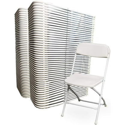 Plastic Folding Chairs 100 Pack