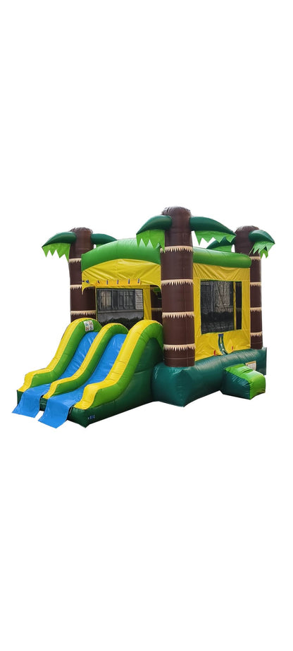 Tropical Combo – Wet/Dry with Pool – Commercial - Strength PVC - InflateO