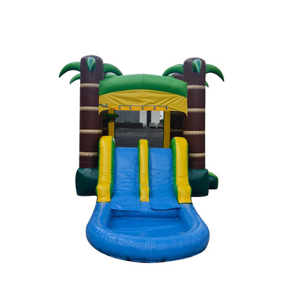 Tropical Combo – Wet/Dry with Pool – Commercial - Strength PVC - InflateO