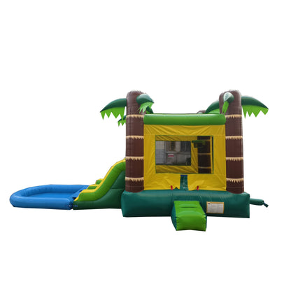 Tropical Combo – Wet/Dry with Pool – Commercial - Strength PVC - InflateO
