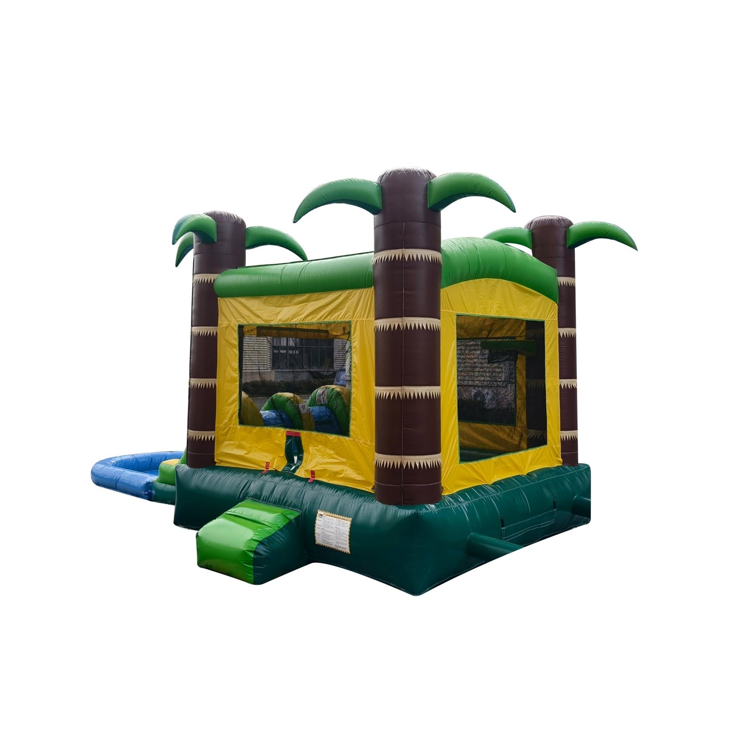 Tropical Combo – Wet/Dry with Pool – Commercial - Strength PVC - InflateO