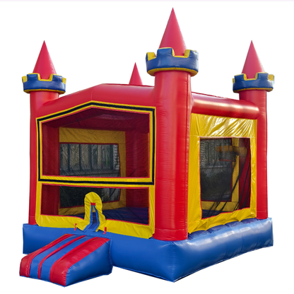 Classic 13x13 Bounce House Castle | Primary Colors | Commercial PVC - InflateO