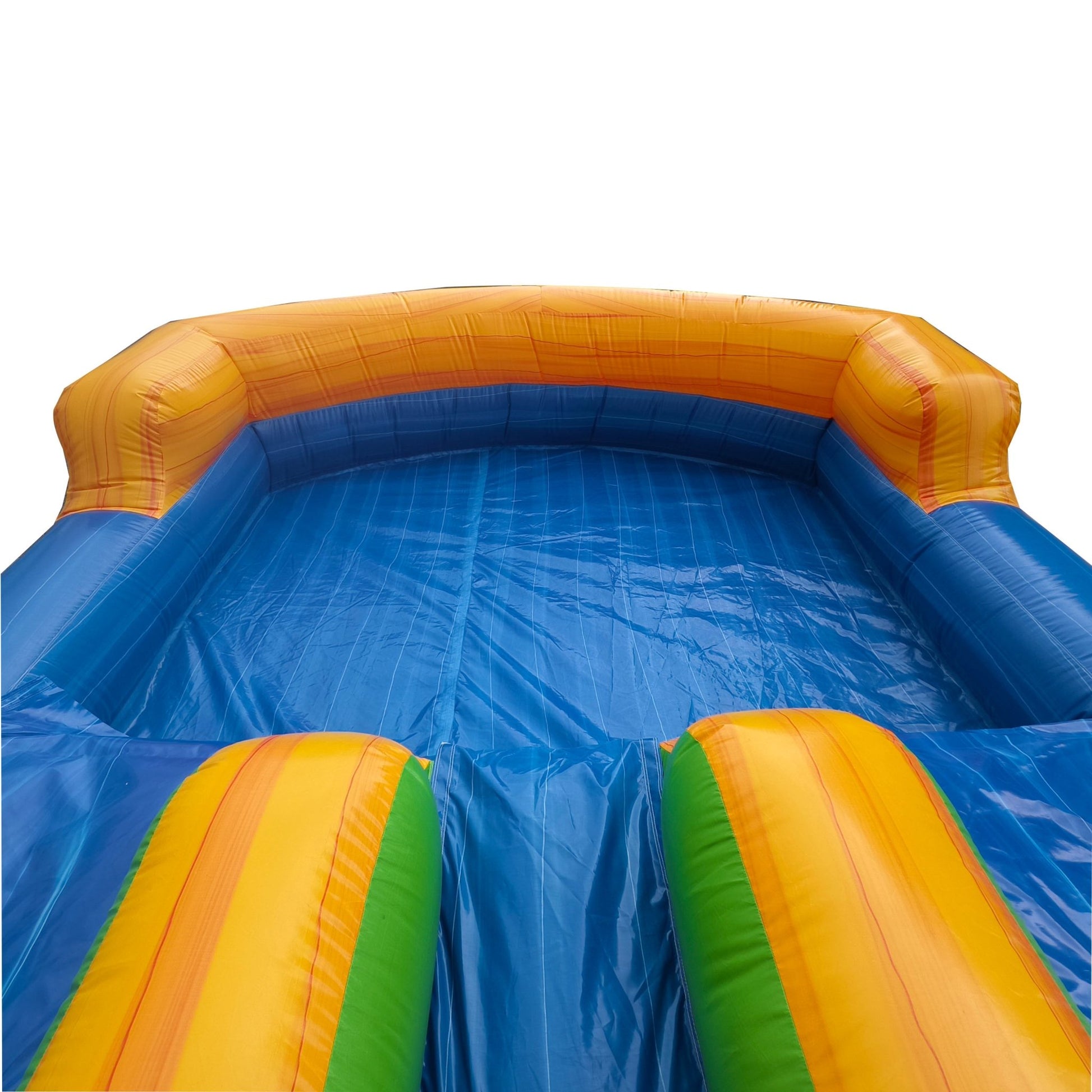 18ft Dual Tropical Sun Waterslide – Wet/Dry – Commercial - Strength PVC - InflateO