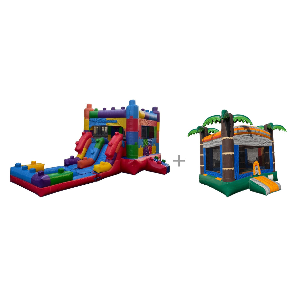 Rental Starter Fleet: Block Party Combo and 13x13 Tropical Bounce House