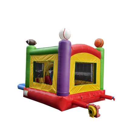 Sports Theme Combo - Wet/Dry with Pool – Commercial - Strength PVC - InflateO